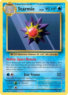 Starmie 031/108  XY  Evolutions - Rare