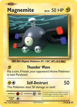 Magnemite 037/108  - Reverse Holofoil XY  Evolutions - Common