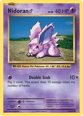 Nidoran M 043/108  XY  Evolutions - Common