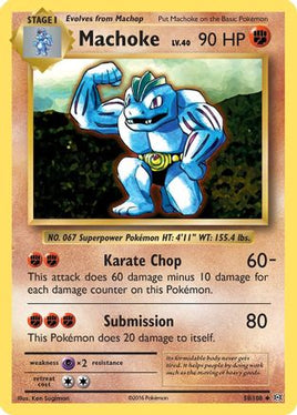 Machoke 058/108  - Reverse Holofoil XY  Evolutions - Uncommon