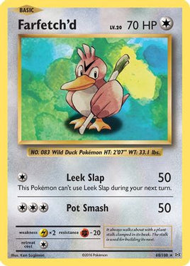 Farfetch'd 068/108  - Reverse Holofoil XY  Evolutions - Rare