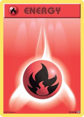 Fire Energy 092/108  - Reverse Holofoil XY  Evolutions - Common