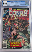 Conan the barbarian Annual #2 CGC 9.6