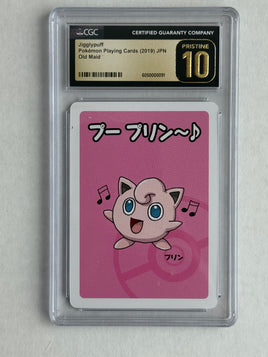 CGC 10 PRISTINE Jigglypuff Old Maid 2019 Japanese Pokemon Card