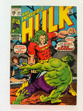 Hulk #141 1st Appearance Cover And Origin Of Doc Samson Marvel 1971.