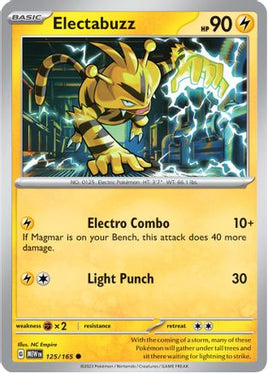 Electabuzz 125/165  SV Scarlet & Violet 151 - Common