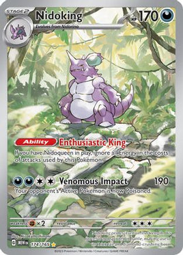 Nidoking 174/165  - Holofoil SV Scarlet & Violet 151 - Illustration Rare