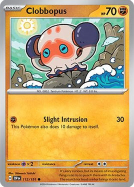 Clobbopus 112/191  SV08 Surging Sparks - Common