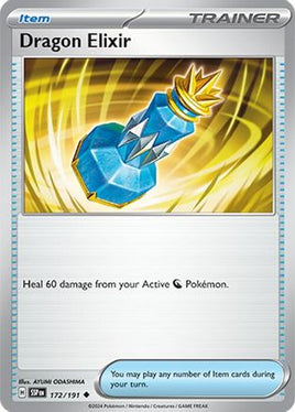 Dragon Elixir 172/191  - Reverse Holofoil SV08 Surging Sparks - Uncommon