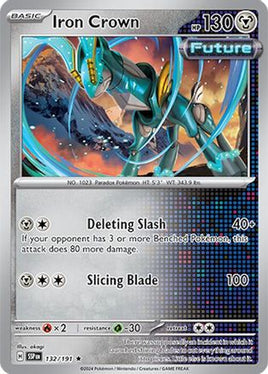 Iron Crown 132/191  - Holofoil SV08 Surging Sparks - Rare