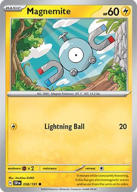 Magnemite 058/191  SV08 Surging Sparks - Common
