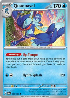 Quaquaval 052/191  SV08 Surging Sparks - Uncommon