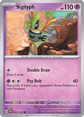 Sigilyph 081/191  SV08 Surging Sparks - Common