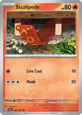 Sizzlipede 027/191  SV08 Surging Sparks - Common