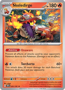 Skeledirge 031/191  - Reverse Holofoil SV08 Surging Sparks - Rare