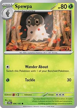 Spewpa 006/191  SV08 Surging Sparks - Common