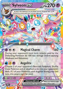 Sylveon ex 086/191  - Holofoil SV08 Surging Sparks - Double Rare