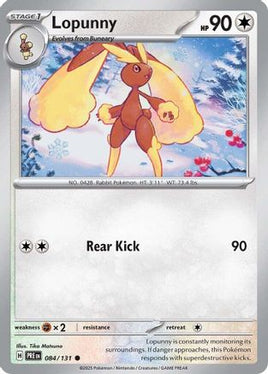 Lopunny 084/131  - Reverse Holofoil SV Prismatic Evolutions - Common