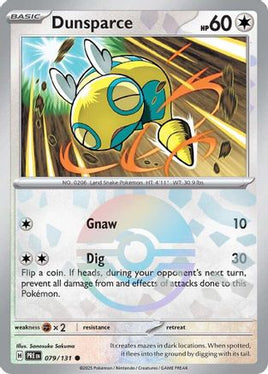 Dunsparce (Poke Ball Pattern) 079/131  - Holofoil SV Prismatic Evolutions - Common