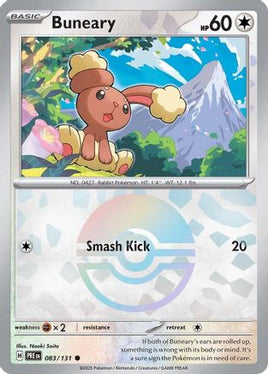 Buneary (Poke Ball Pattern) 083/131  - Holofoil SV Prismatic Evolutions - Common