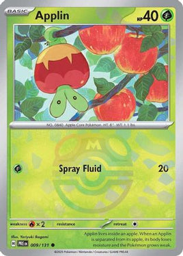 Applin (Master Ball Pattern) 009/131  - Holofoil SV Prismatic Evolutions - Common