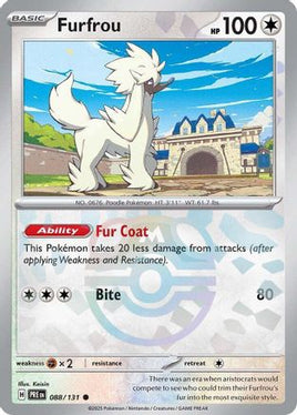 Furfrou (Master Ball Pattern) 088/131  - Holofoil SV Prismatic Evolutions - Common