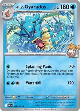 Misty's Gyarados 049  - Reverse Holofoil SV10 Destined Rivals - Rare