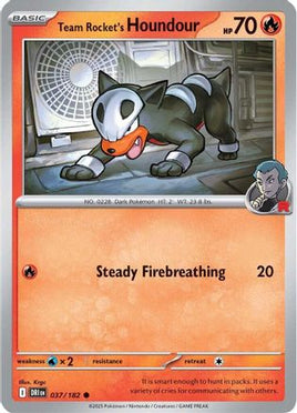 Team Rocket's Houndour 037  SV10 Destined Rivals - Common