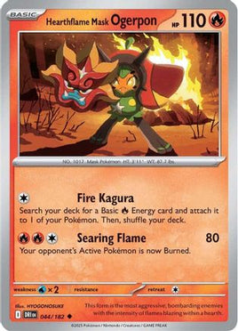 Hearthflame Mask Ogerpon 044  SV10 Destined Rivals - Uncommon