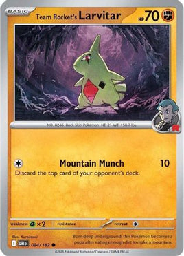 Team Rocket's Larvitar 094  SV10 Destined Rivals - Common