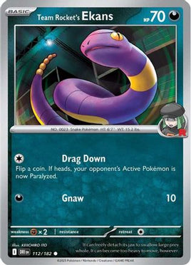 Team Rocket's Ekans 112  SV10 Destined Rivals - Common