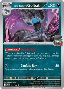 Team Rocket's Golbat 121  SV10 Destined Rivals - Uncommon
