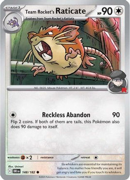 Team Rocket's Raticate 148/182  SV10 Destined Rivals - Common