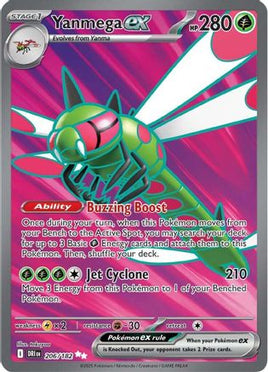 Yanmega ex 206/182  - Holofoil SV10 Destined Rivals - Ultra Rare