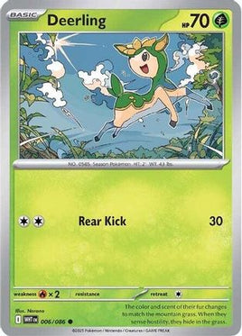 Deerling 006/086  - Reverse Holofoil SV White Flare - Common