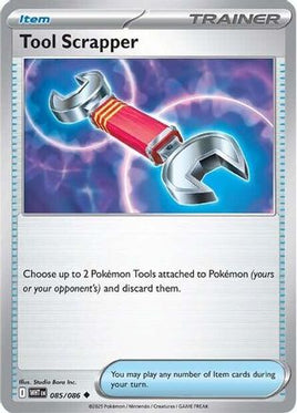 Tool Scrapper 085  - Reverse Holofoil SV White Flare - Uncommon