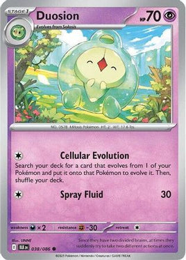 Duosion 038/086  - Reverse Holofoil SV Black Bolt - Common