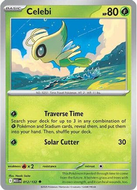 Celebi 012  - Reverse Holofoil ME01 Mega Evolution - Uncommon