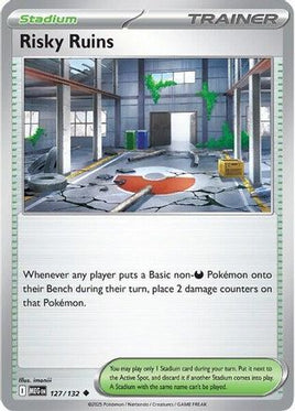Risky Ruins 127  - Reverse Holofoil ME01 Mega Evolution - Uncommon