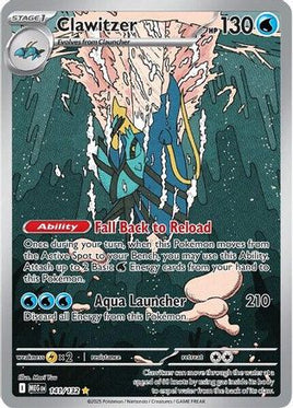 Clawitzer 141/132  - Holofoil ME01 Mega Evolution - Shiny Rare