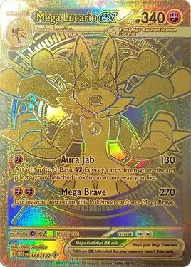 Mega Lucario ex 188/132  - Holofoil ME01 Mega Evolution - Mega Hyper Rare