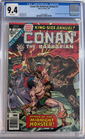 Conan the barbarian Annual #2 CGC 9.4