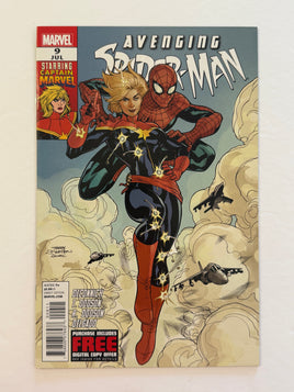 AVENGING SPIDERMAN 9 NM FIRST CAROL DANVERS AS CAP MARVEL NEW MOVIE 2012