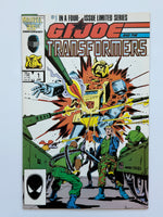 GI JOE and THE TRANSFORMERS #1 Limited Series Marvel Comics 1987 Movie