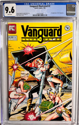 Vanguard illustrated 2 CGC 9.6 Dave Stevens cover