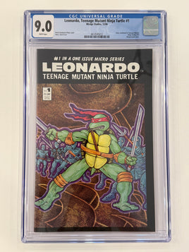 Leonardo #1 CGC 9.0 White Teenage Mutant Ninja Turtles TMNT Eastman Laird 1986