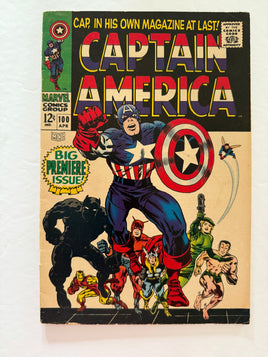 Captain America #100 Silver Age Stan Lee Jack Kirby