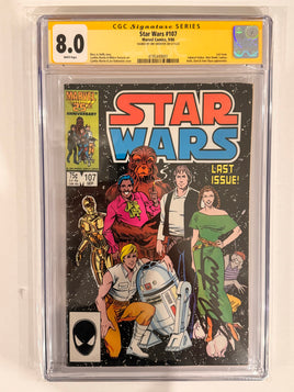 Star Wars 107 CGC 8.0 signed