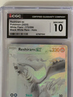 Reshiram ex 173/086- Pokémon White Flare - CGC Gem Mint 10