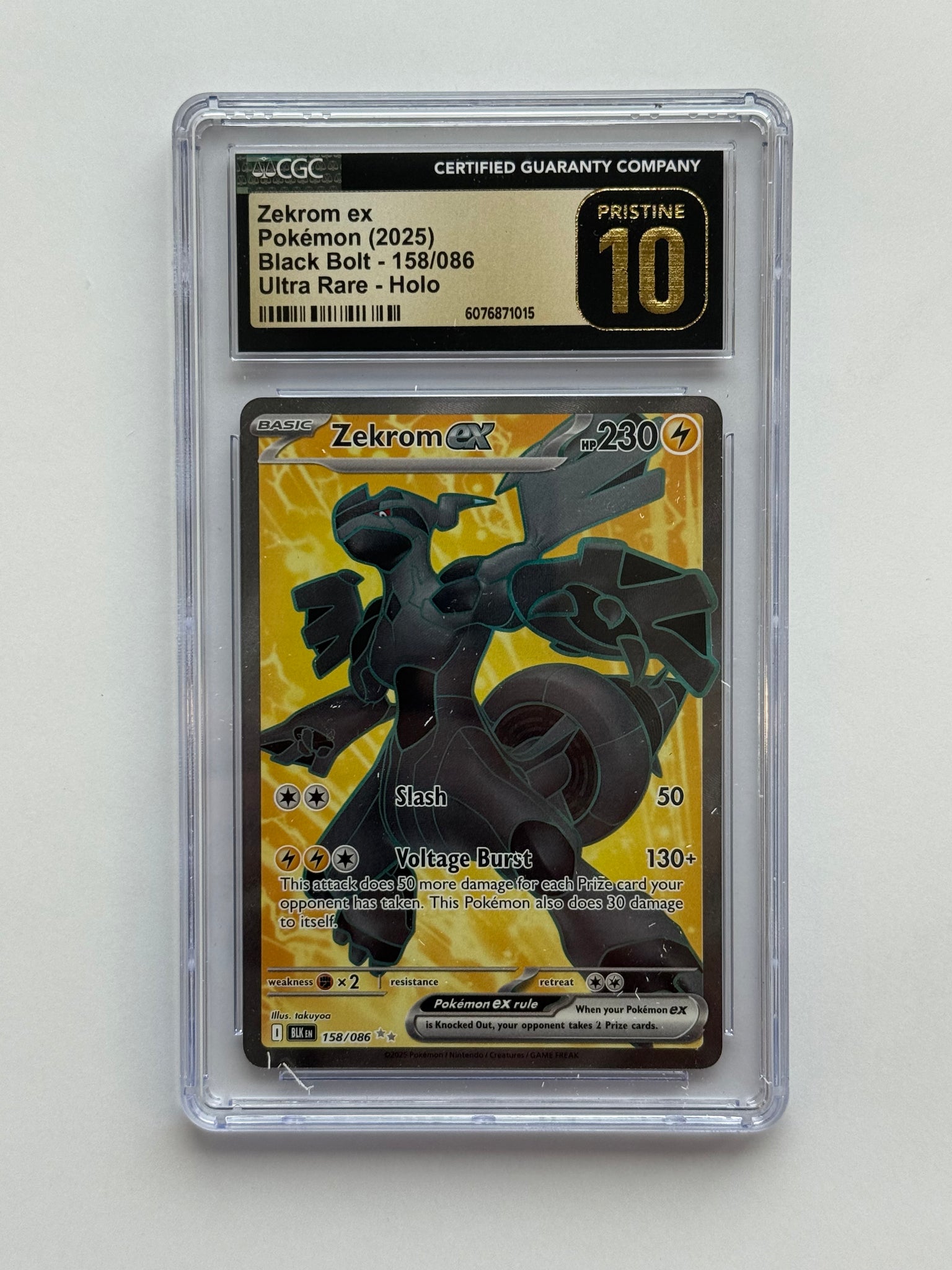 Zekrom EX 158/086 Full Art Ultra Rare Black Bolt Pokemon TCG CGC Prist| Cybertron Comics Zekrom EX 158/086 Full Art Ultra Rare Black Bolt Pokemon TCG CGC Prist| Cybertron Comics
